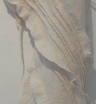 detail of spiked wall hanging